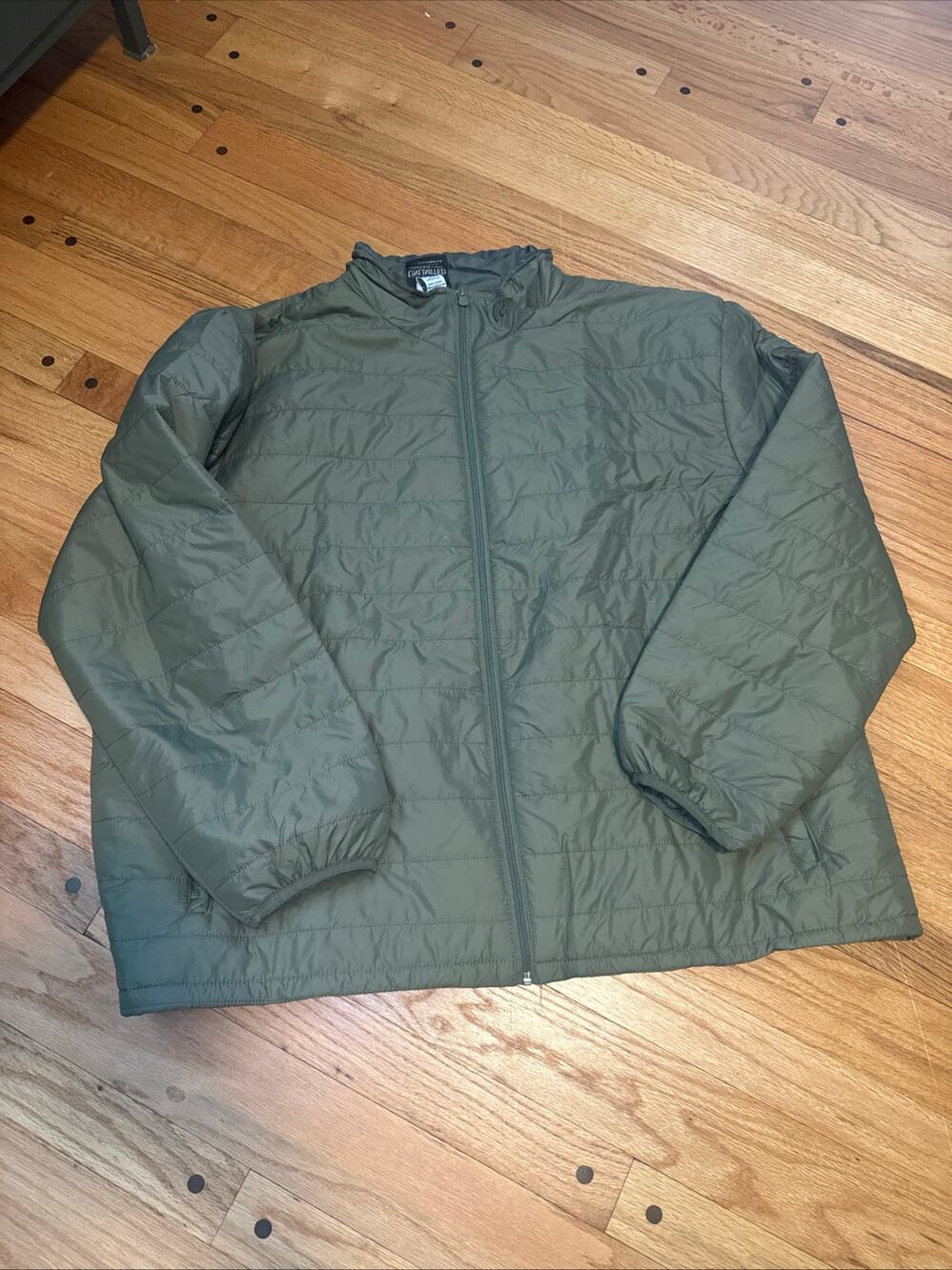 Ducks Unlimited Jacket Men's Lightweight Olive Green Puffer Size XXL